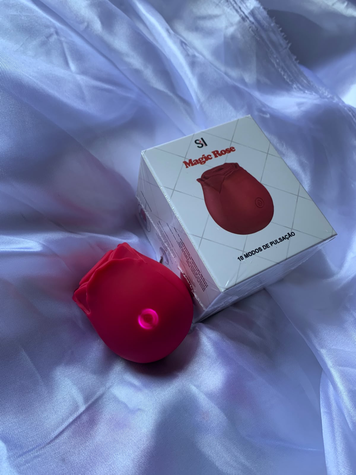 Rosa Vibratória Sugadora 10 Modos - Desejo Privé